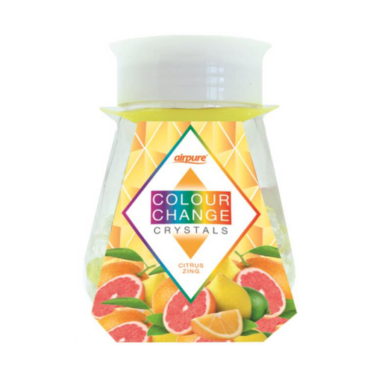 Airpure Colour Change Crystals Citrus Zing 300g - NWT FM SOLUTIONS - YOUR CATERING WHOLESALER