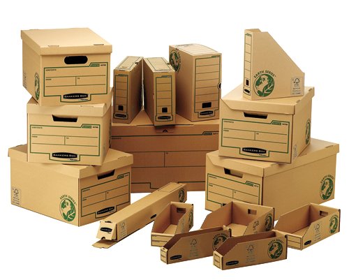 Fellowes Bankers Box Earth Series Standard Storage Box Board Brown (Pack 10) 4470601