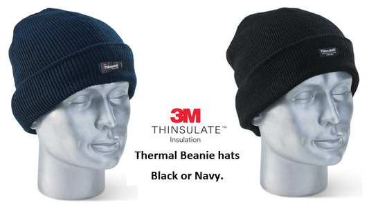 Beeswift Workwear Thinsulate Navy Beenie Hat - NWT FM SOLUTIONS - YOUR CATERING WHOLESALER