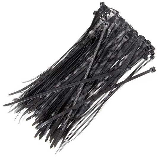 Black Cable Ties 200x4.8mm Pack 100's - NWT FM SOLUTIONS - YOUR CATERING WHOLESALER