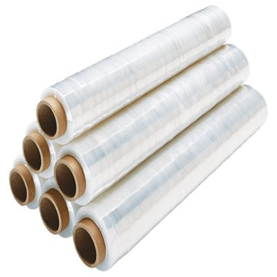 Roll-X Clear Hand Stretch Film Pallet Wrap XL {400mm x 300m} - NWT FM SOLUTIONS - YOUR CATERING WHOLESALER