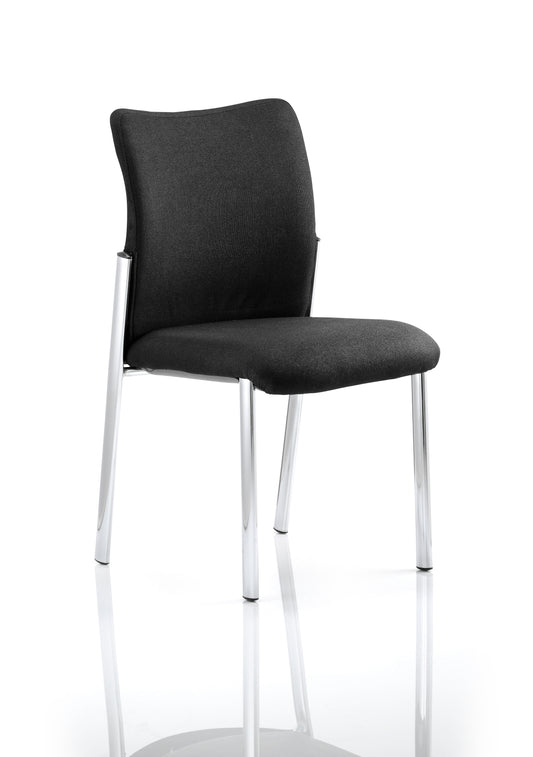 Academy Visitor Chair Black Fabric Back Without Arms BR000004 - NWT FM SOLUTIONS - YOUR CATERING WHOLESALER