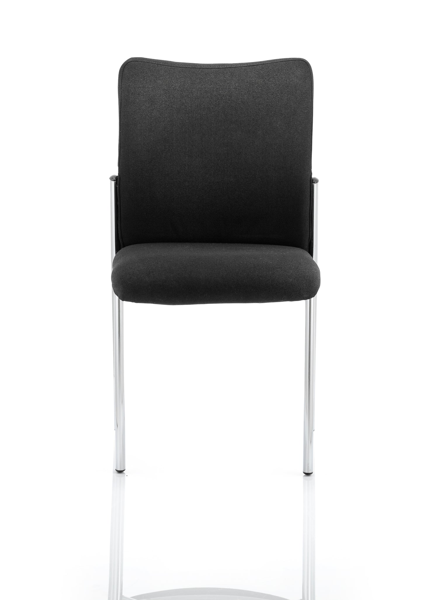 Academy Visitor Chair Black Fabric Back Without Arms BR000004