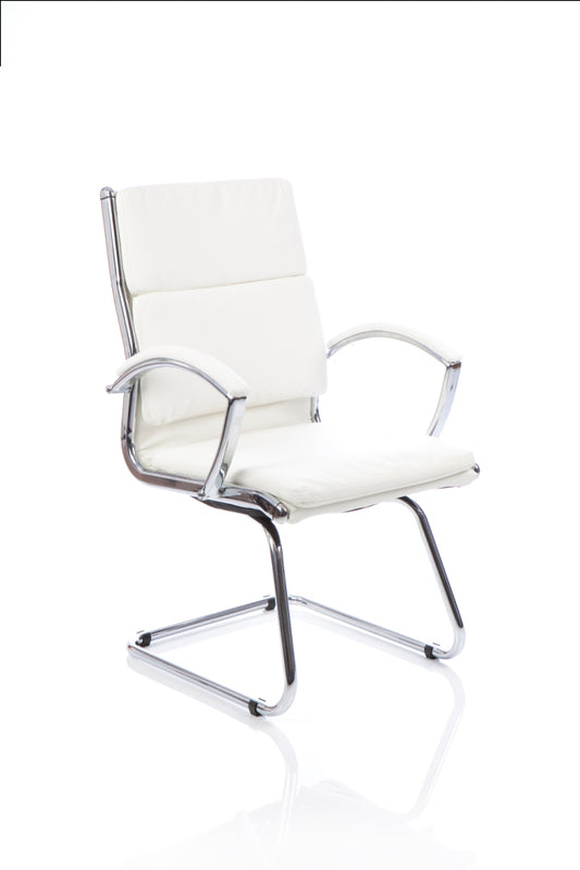 Classic Cantilever Chair White BR000032 - NWT FM SOLUTIONS - YOUR CATERING WHOLESALER
