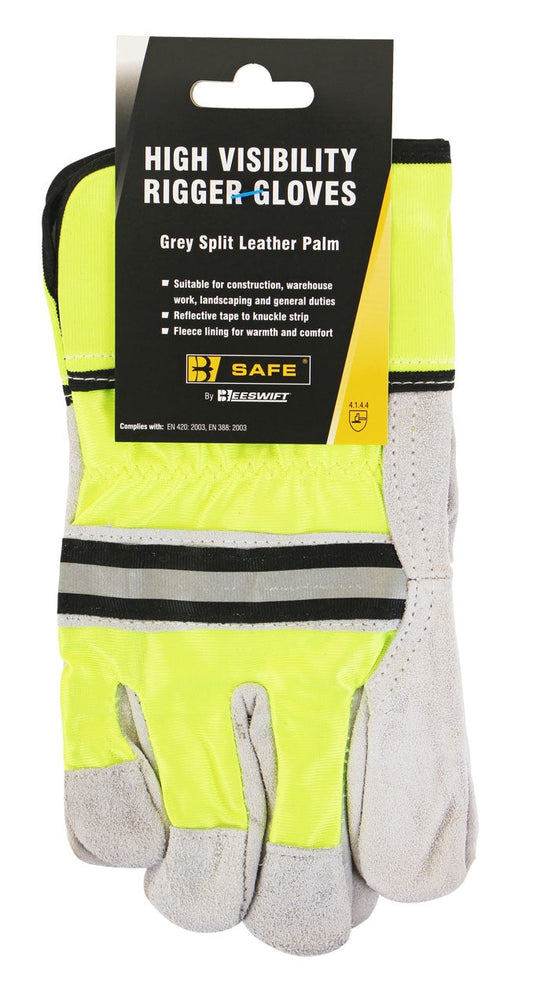 Beeswift Canadian Grey Hi-Vis Gloves - NWT FM SOLUTIONS - YOUR CATERING WHOLESALER