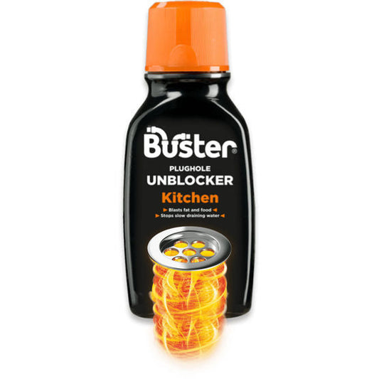 Buster Plughole Unblocker Kitchen 200g - NWT FM SOLUTIONS - YOUR CATERING WHOLESALER