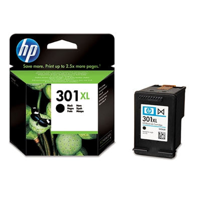 HP 301XL Black High Capacity Ink Cartridge 430 pages 8ml - CH563EE - NWT FM SOLUTIONS - YOUR CATERING WHOLESALER