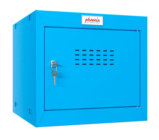 Phoenix CL Series Size 1 Cube Locker in Blue with Key Lock CL0344BBK - NWT FM SOLUTIONS - YOUR CATERING WHOLESALER