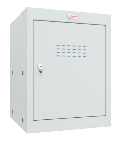 Phoenix CL Series Size 2 Cube Locker in Light Grey with Key Lock CL0544GGK - NWT FM SOLUTIONS - YOUR CATERING WHOLESALER