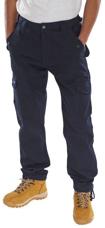 Beeswift Workwear Navy 28 Combat Trousers - NWT FM SOLUTIONS - YOUR CATERING WHOLESALER