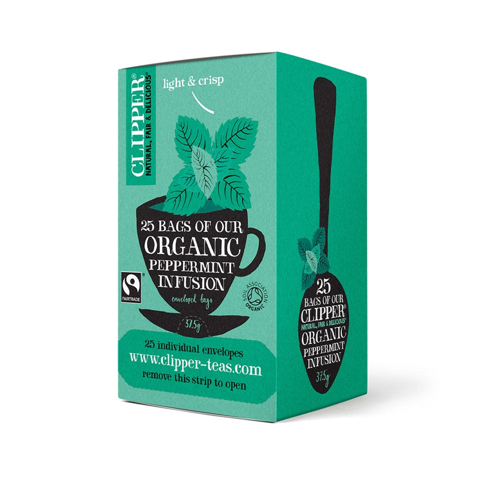 Clipper Fairtrade Organic Infusion Peppermint 25 Envelopes