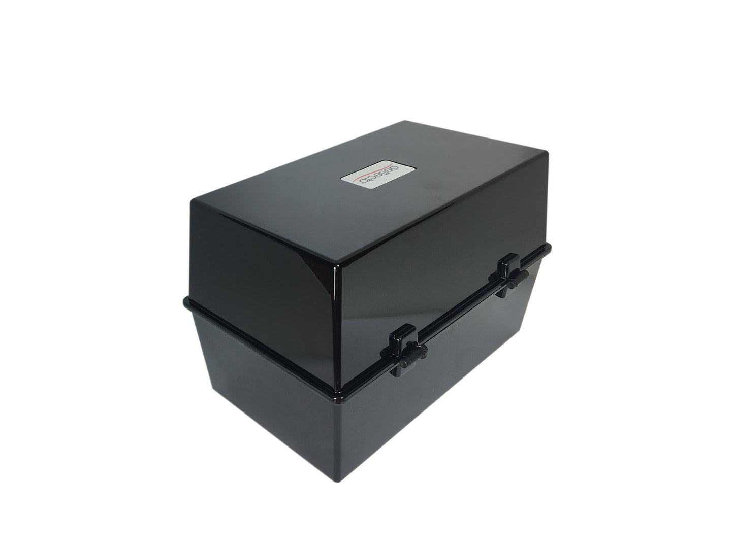 ValueX Deflecto Card Index Box 6x4 inches / 152x102mm Black - CP011YTBLK