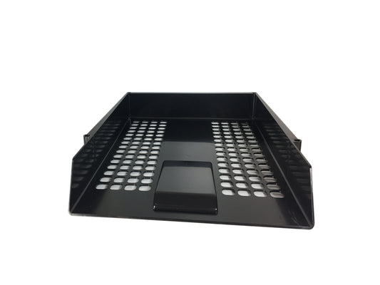 ValueX Deflecto Letter Tray A4/Foolscap Portrait Black - CP043YTBLK - NWT FM SOLUTIONS - YOUR CATERING WHOLESALER