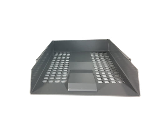 ValueX Deflecto Letter Tray A4/Foolscap Portrait Grey - CP043YTGRY - NWT FM SOLUTIONS - YOUR CATERING WHOLESALER