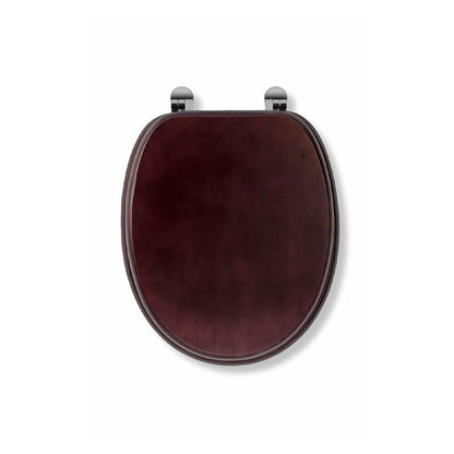 Mahogany & Chrome Toilet Seat - NWT FM SOLUTIONS - YOUR CATERING WHOLESALER