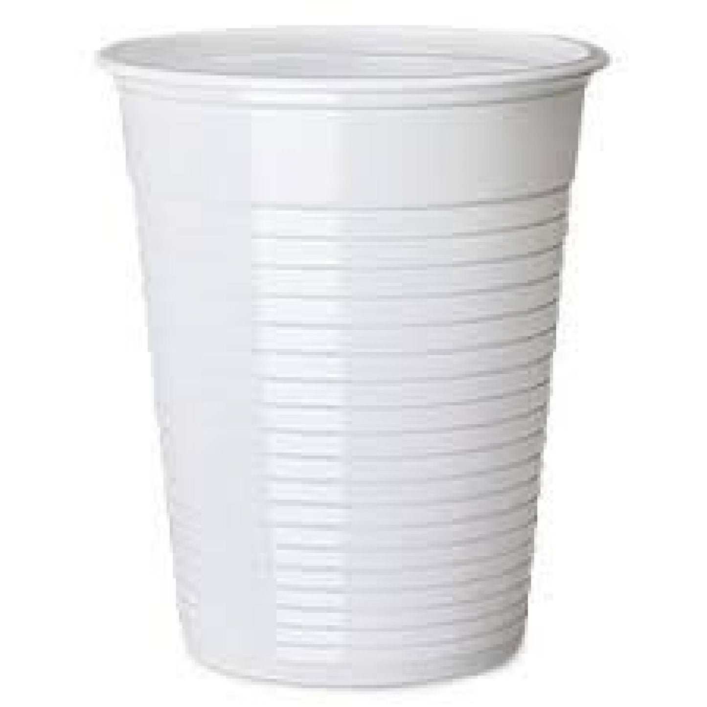 7oz White Plastic Water Cups 100's