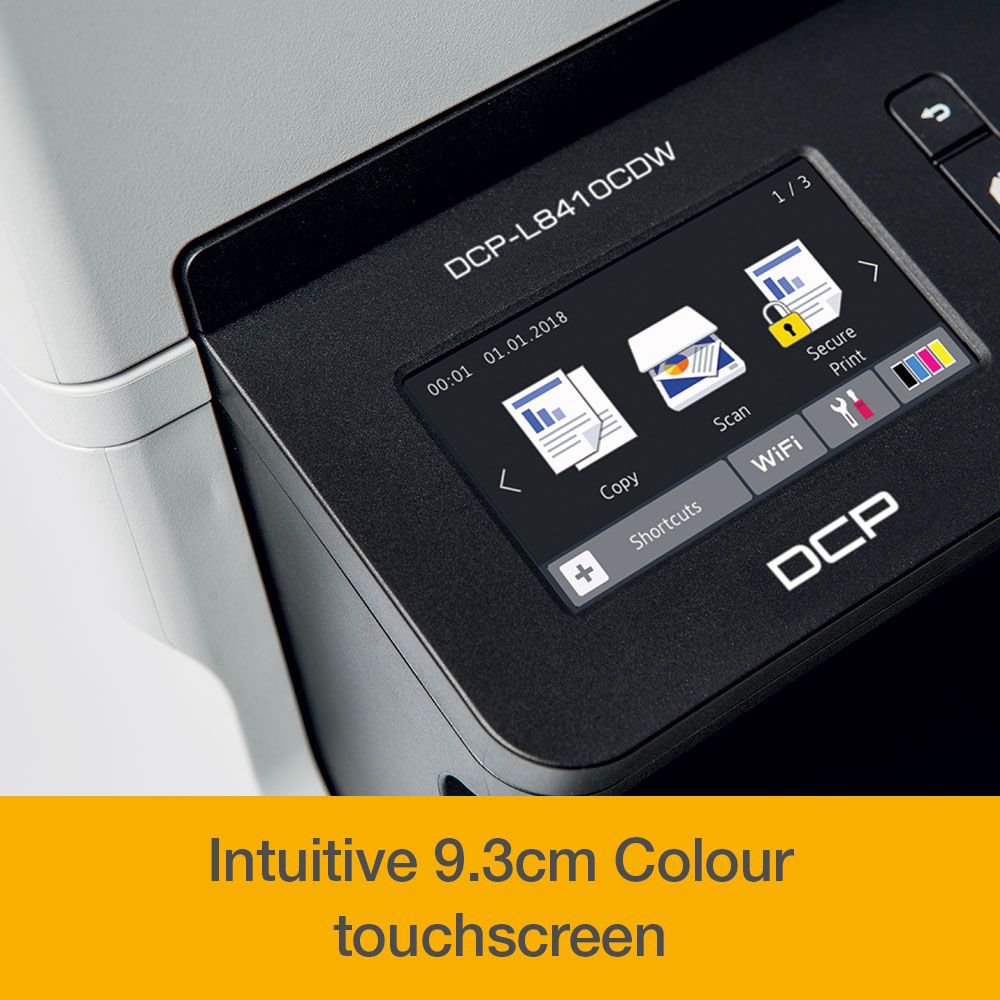 Brother DCPL8410CDWZU1 A4 Colour Laser Multifunction Printer