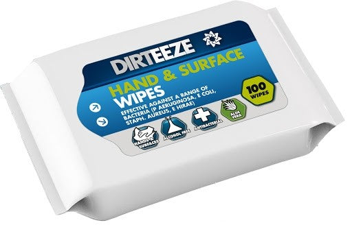 Dirteeze Hand & Surface Wipes 100's