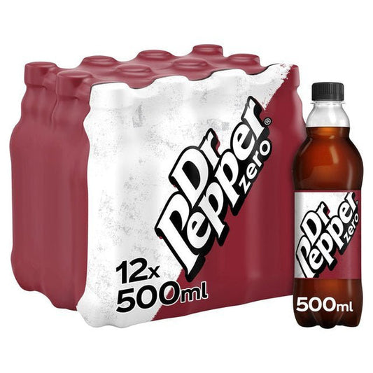 Dr Pepper Zero 12x500ml - NWT FM SOLUTIONS - YOUR CATERING WHOLESALER