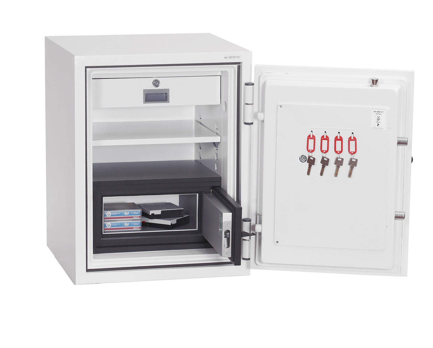 Phoenix Datacombi Size 1 Data Safe Key Lock White DS2501K