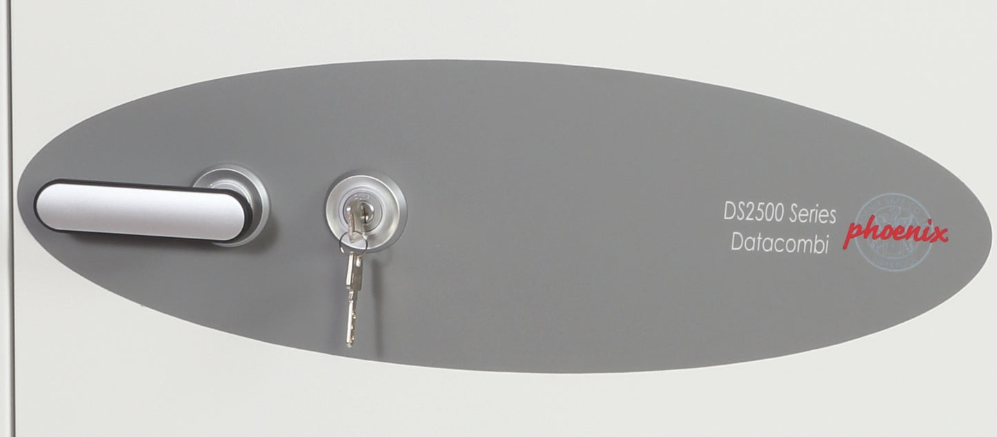 Phoenix Datacombi Size 2 Data Safe Key Lock White DS2502K