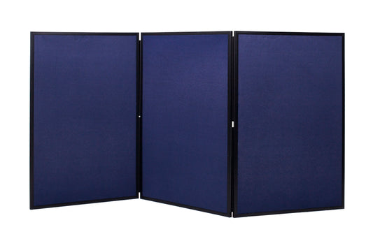Bi-Office Showboard Exhibition System 3 Panel Blue/Grey - DSP330513 - NWT FM SOLUTIONS - YOUR CATERING WHOLESALER