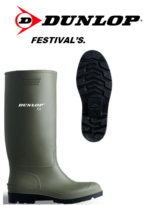 Dunlop Pricemastor Green Size 4 Boots - NWT FM SOLUTIONS - YOUR CATERING WHOLESALER