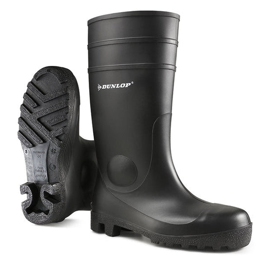 Dunlop Protomaster Full Safety Black Size 13 Boots - NWT FM SOLUTIONS - YOUR CATERING WHOLESALER