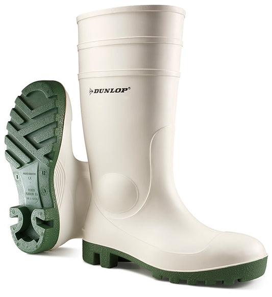 Dunlop Protomaster Full Safety White Size 13 Boots - NWT FM SOLUTIONS - YOUR CATERING WHOLESALER