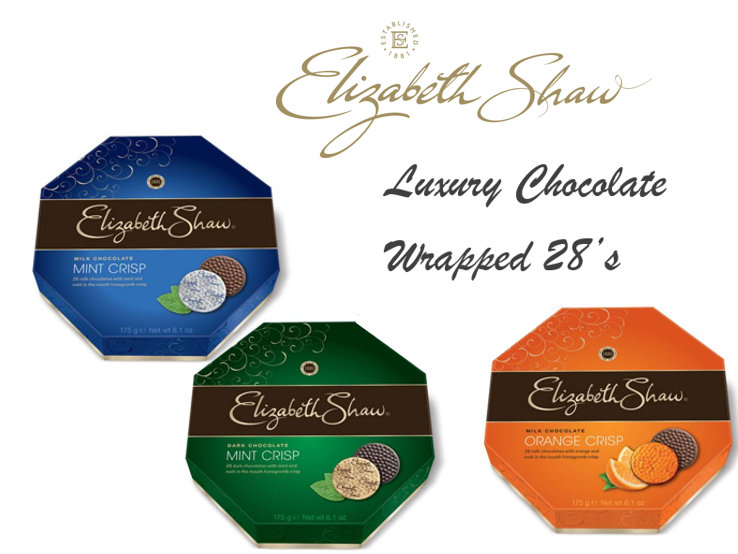 Elizabeth Shaw Milk Chocolate Mint Crisp 26's 175g