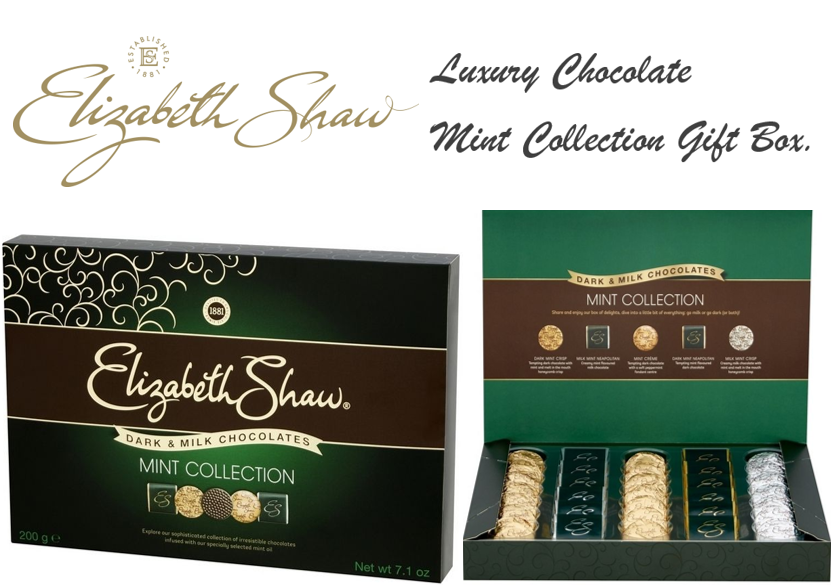 Elizabeth Shaw Dark & Milk Chocolate Mint Collection 200g