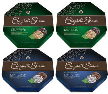 Elizabeth Shaw Dark Chocolate Mint Crisp 26's 175g - NWT FM SOLUTIONS - YOUR CATERING WHOLESALER