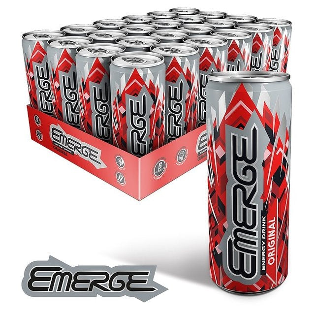 Emerge Regular Energy Cans 24x250ml - NWT FM SOLUTIONS - YOUR CATERING WHOLESALER