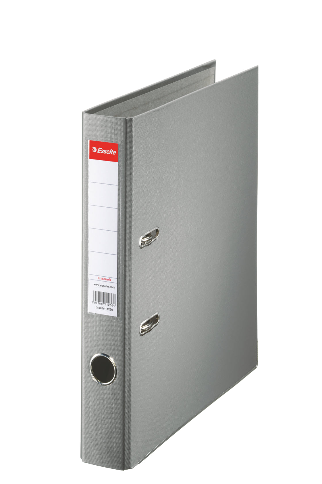 Esselte Essentials Lever Arch File Polypropylene A4 50mm Spine Width Grey (Pack 25) 81172 - NWT FM SOLUTIONS - YOUR CATERING WHOLESALER