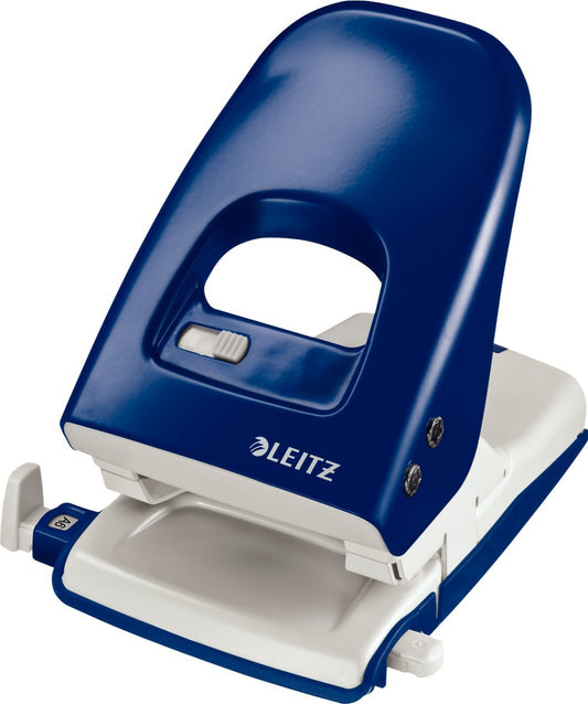 Leitz 5138 NeXXt 2 Hole Punch Metal 40 Sheet Blue 51380035 - NWT FM SOLUTIONS - YOUR CATERING WHOLESALER