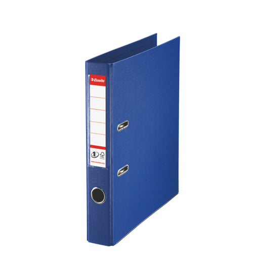 Esselte No.1 Lever Arch File Polypropylene A4 50mm Spine Width Blue (Pack 10) 811450 - NWT FM SOLUTIONS - YOUR CATERING WHOLESALER