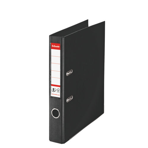 Esselte No.1 VIVIDA Lever Arch File Polypropylene A4 50mm Spine Width Black (Pack 10) 811470 - NWT FM SOLUTIONS - YOUR CATERING WHOLESALER