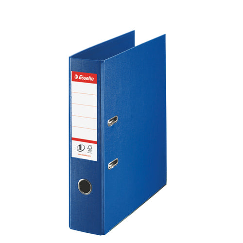 Esselte No.1 Lever Arch File Polypropylene A4 75mm Spine Width Navy Blue (Pack 10) 811350 - NWT FM SOLUTIONS - YOUR CATERING WHOLESALER