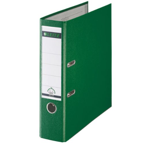 Leitz 180 Lever Arch File Polypropylene A4 80mm Spine Width Green (Pack 10) 10101055 - NWT FM SOLUTIONS - YOUR CATERING WHOLESALER