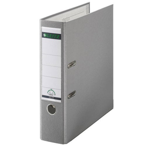 Leitz 180 Lever Arch File Polypropylene A4 80mm Spine Width Grey (Pack 10) 10101085 - NWT FM SOLUTIONS - YOUR CATERING WHOLESALER