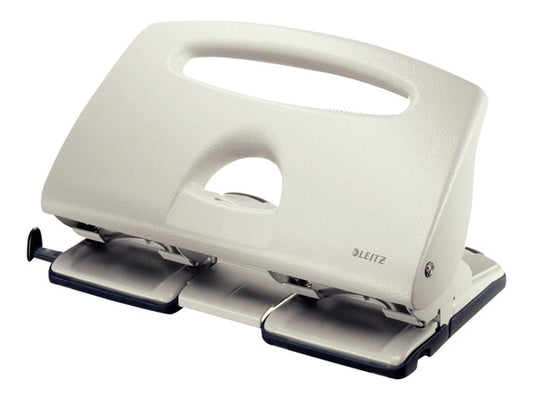 Leitz 5132 4 Hole Punch Metal 40 Sheet Grey 51320085 - NWT FM SOLUTIONS - YOUR CATERING WHOLESALER