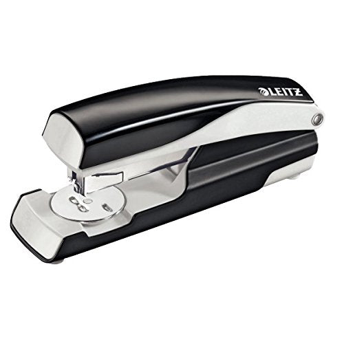 Leitz WOW Half Strip Stapler Metal 40 Sheet Black 55040095 - NWT FM SOLUTIONS - YOUR CATERING WHOLESALER