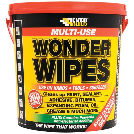 Everbuild Multi-Use Giant Wonder Wipes Pack 300's - NWT FM SOLUTIONS - YOUR CATERING WHOLESALER