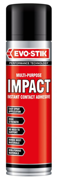 Evo-Stick Multi-Purpose Impact Adhesive Spray 500ml - NWT FM SOLUTIONS - YOUR CATERING WHOLESALER