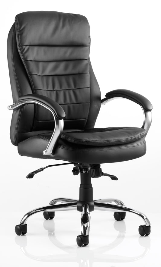 Rocky Executive Chair Black Leather High Back EX000061 - NWT FM SOLUTIONS - YOUR CATERING WHOLESALER