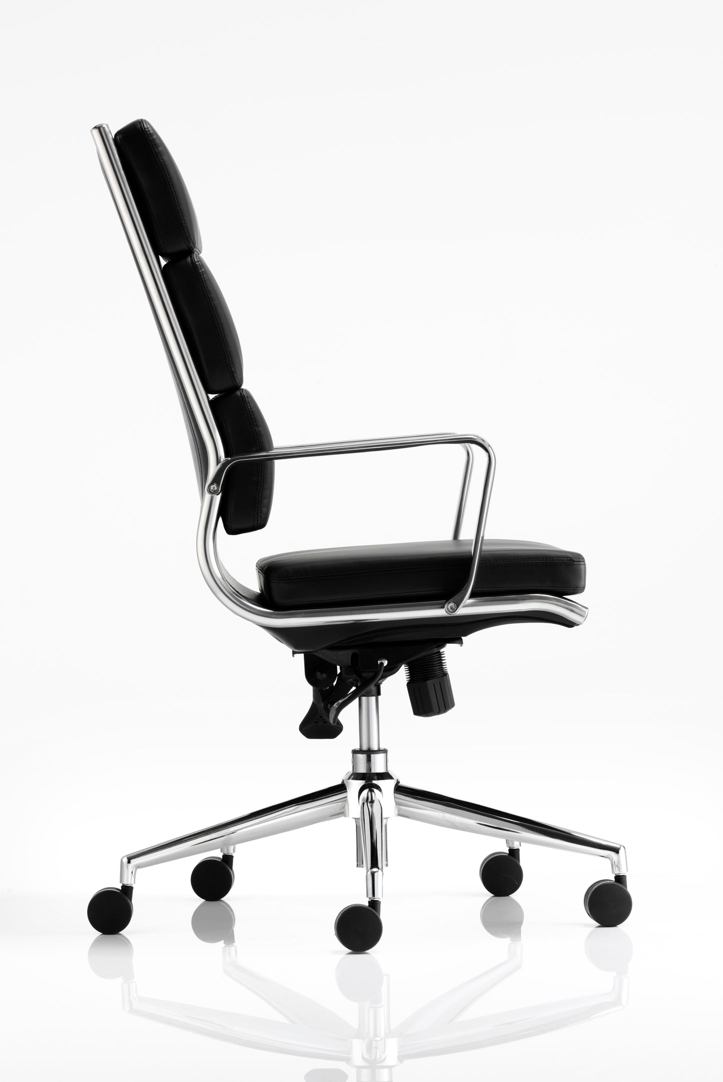 Savoy Executive High Back Chair Black Soft Bonded Leather EX000067