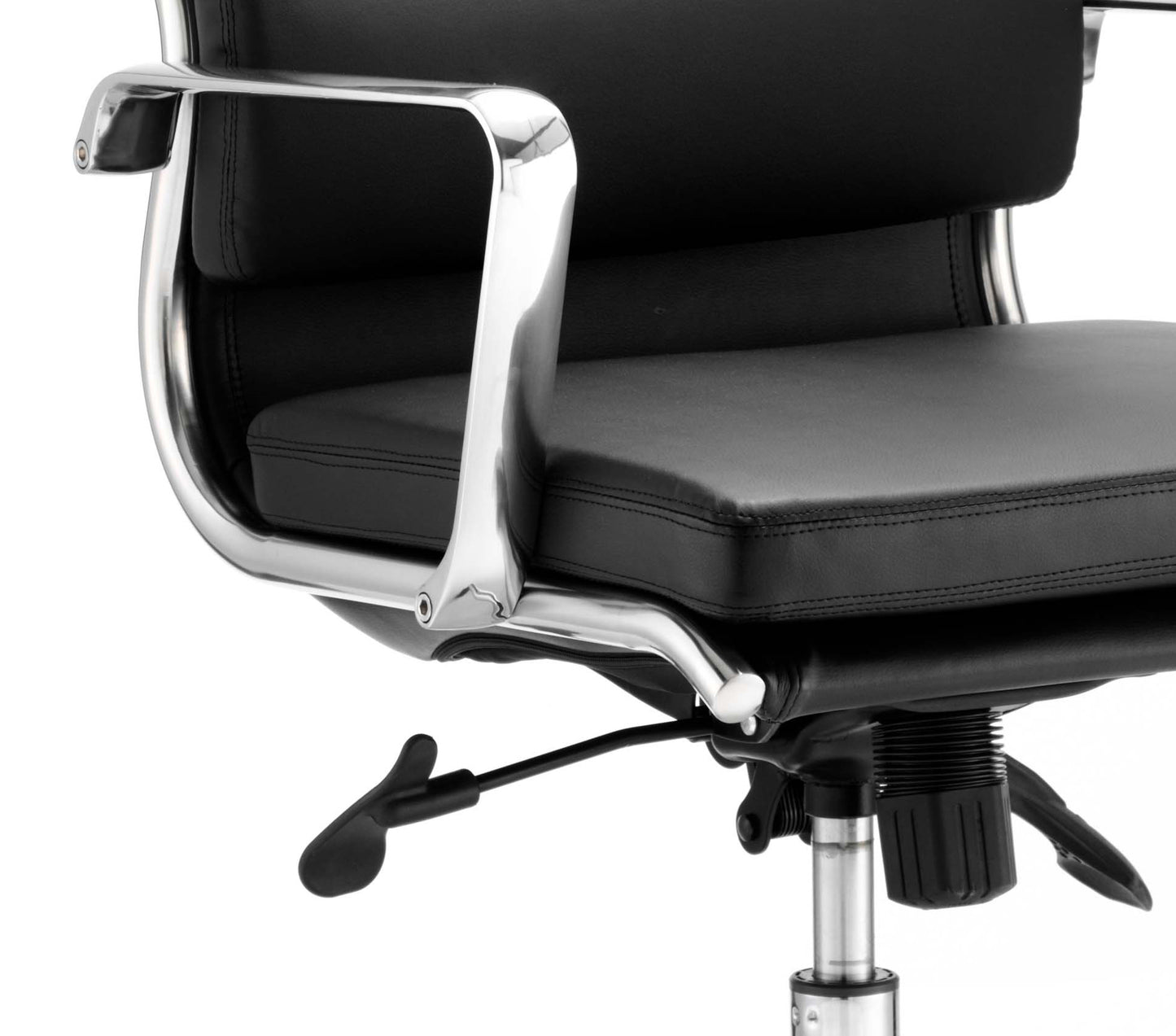 Savoy Executive High Back Chair Black Soft Bonded Leather EX000067