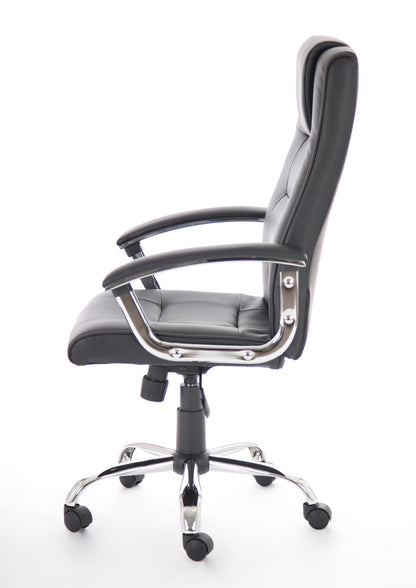 Thrift Executive Chair Black Soft Bonded Leather EX000163