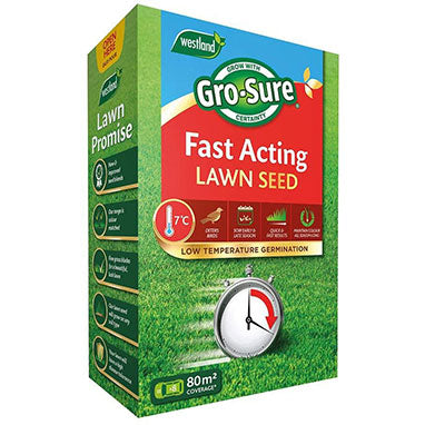 Westland Gro-Sure Fast Acting Grass Lawn Seed 80m2 2.4kg - NWT FM SOLUTIONS - YOUR CATERING WHOLESALER