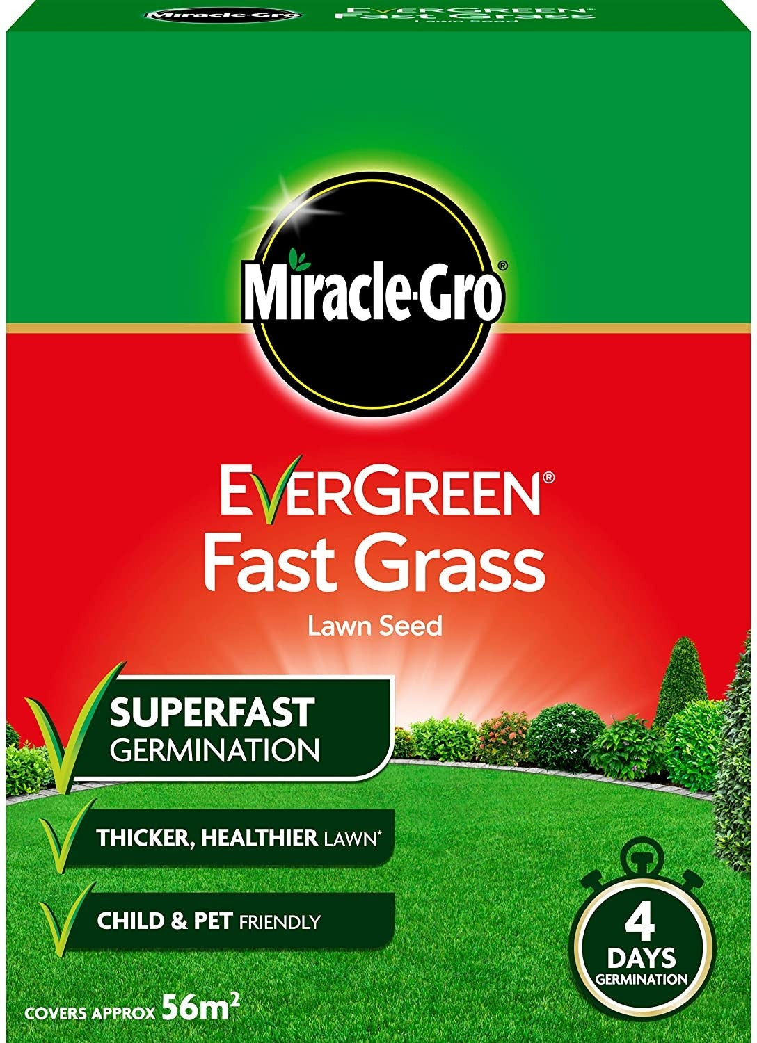 Miracle-Gro Evergreen Fast Grass Lawn Seed 1.6kg